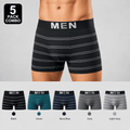 MEN 5 Pack Trunks – Comfortable Everyday Innerwear (Black, Green, Navy Blue)