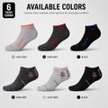 Reebok + Burberry 6 Pairs Ankle Socks Combo – Everyday Comfort & Style (Black, Grey, Light Grey)