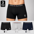 Tommy Hilfiger 3 Pack Trunks – Comfortable Everyday Innerwear (Black, Grey, Navy Blue)