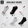 Tommy Hilfiger + Calvin Klein 6 Pairs Ankle Socks Combo – Everyday Comfort & Style (Black, White, Grey)