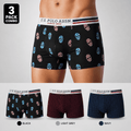 U.S. Polo Assn. 3 Pack Trunks – Comfortable Everyday Innerwear (Black, Navy, Light Grey)