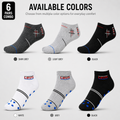 Burberry + Levi’s 6 Pairs Ankle Socks Combo – Everyday Comfort & Style (Black, Grey, White)