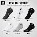 Nike + Calvin Klein 6 Pairs Ankle Socks Combo – Everyday Comfort & Style (Black, Grey, White)
