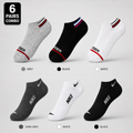 Tommy Hilfiger + Nike 6 Pairs Ankle Socks Combo – Everyday Comfort & Style (Black, White, Grey)