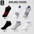 Jockey + US Polo Assn 6 Pairs Ankle Socks Combo – Everyday Comfort & Style (Black, White, Grey)